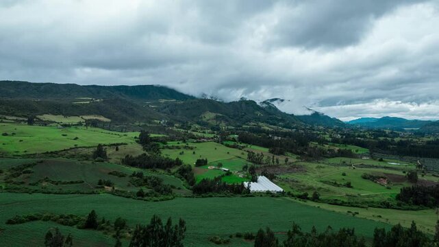 Mountain Hyperlapse with Moving Clouds