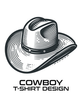 Cowboy Vector T Shirt Design