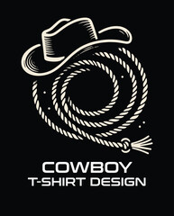 Cowboy Vector T Shirt Design