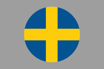Sweden flag sign, Sweden flag vector graphic, Sweden country flag is a symbol of freedom, National Sweden flag, vector illustration
