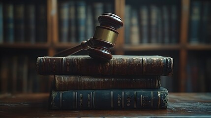 Gavel on Law Books