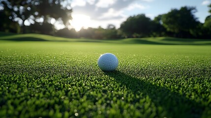 Golf Ball on Green