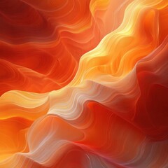 Obraz premium Abstract background with swirling, wavy lines in orange, red, and yellow.
