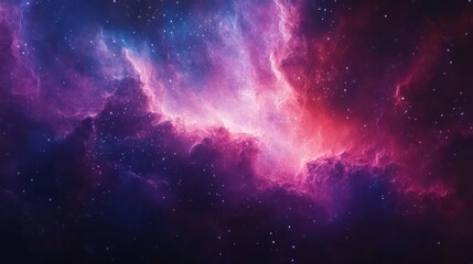 Nebula and galaxies in space. Abstract cosmos background