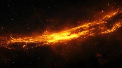 Fototapeta premium Nebula and galaxies in space. Abstract cosmos background