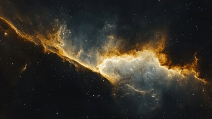 Fototapeta premium Nebula and galaxies in space. Abstract cosmos background
