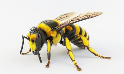 Background Featuring Bees with Flowers Producing Honey Nectar for Wallpaper ai generated