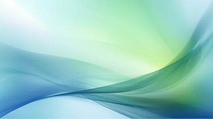 Obraz premium Abstract Green and Blue Swirling Design