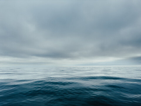 Slightly abstract image of the deep blue sea