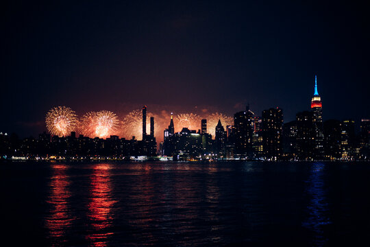 Fireworks in the New York City