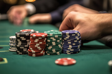 Naklejka premium Le poker