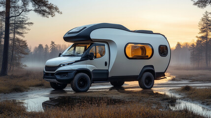 Fototapeta premium wohnmobil concept modern studie