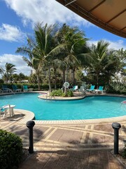 Resort in sunny Florida on summer vacation