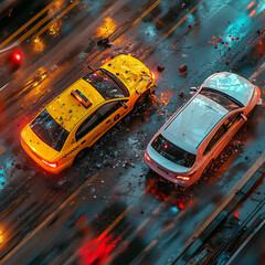 auto, taxi, cabs, stadt, bef&ouml;rderung, gelb, traffic, transport, road, strasse, auto, anreisen, zeichen, automobil, auto, automobile, geschwindigkeit, autofahren, st&auml;dtisch, nacht, licht, anfahrt, new 