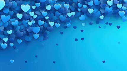 Blue Heart Background