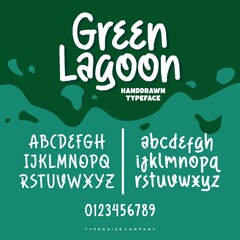 hand written alphabet typeface