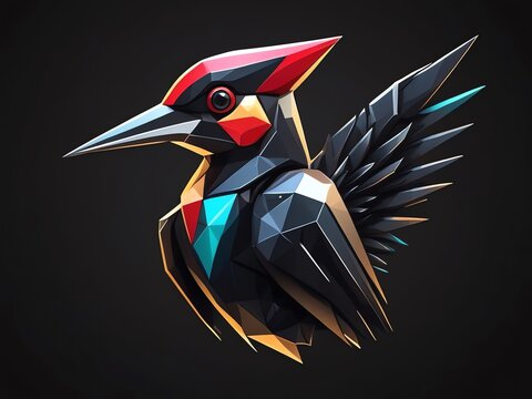 recommend clip art: Geometric Woodpecker