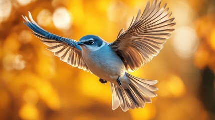 Obraz premium a bird flying in the sky