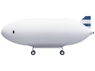Sleek Airship on Wheels in Modern Design