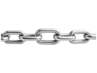Close-Up of Silver Metal Chain Links