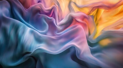 Obraz premium Smooth flowing ribbons of blue and red, soft textures, vibrant gradients