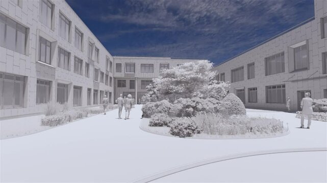 Conceptual visualization of public space