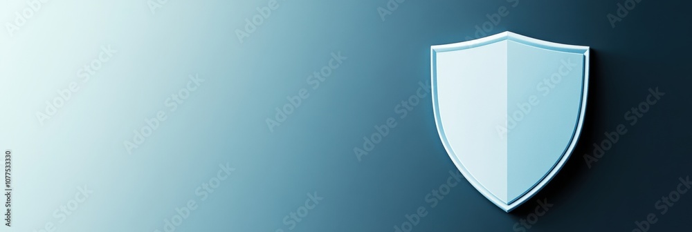Leinwandbilder the shield icon prominently displays a symbol of cybersecurity, emphasizing digital protection and s