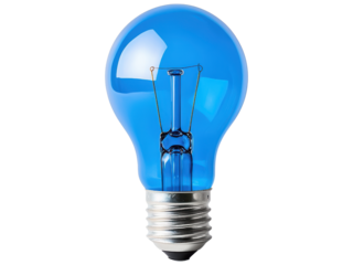 Bright Blue Light Bulb for Creative Concepts