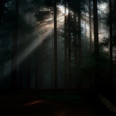 Fototapeta premium Morning in the forest 