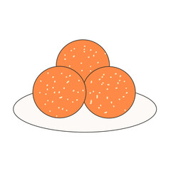 Cake Asian Illustration