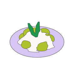 Cake Asian Illustration