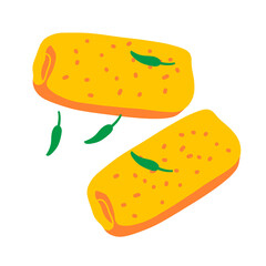 Indonesian Traditional Cake Illustration