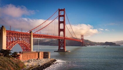 Naklejka premium golden gate bridge city