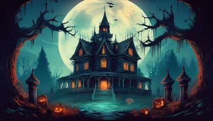 scary halloween background