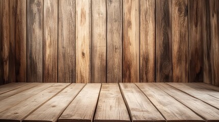 Naklejka premium Wood Background Design with Natural Texture and Grain Details