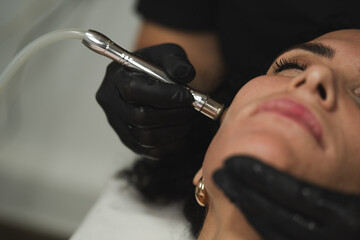 professional facial cleansing with diamond tip