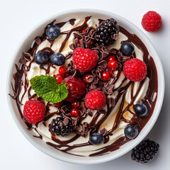 berries on a plate