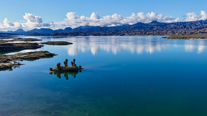 view of the lake 
