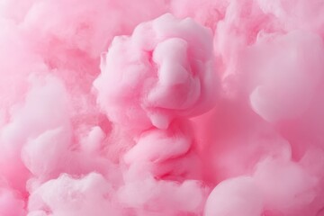 Fototapeta premium Abstract pink cotton candy background. Perfect for branding and social media posts related to sweetness and happiness.