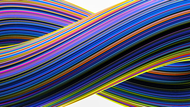 Colorful Abstract Wave Pattern