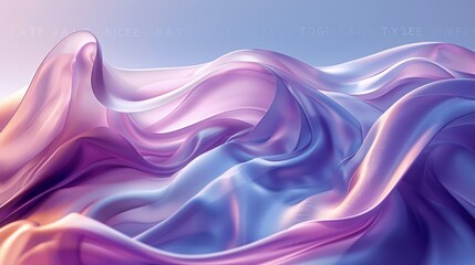 Obraz premium Fluid Organic Wavy Lines Background with Gradient Effect