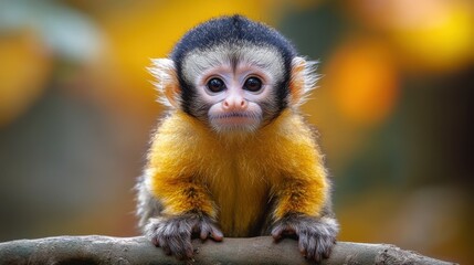 Obraz premium a monkey on a branch