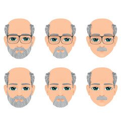 Portrait of a man of advanced or mature age