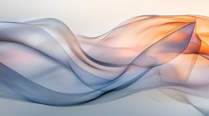 Obraz premium Smooth flowing ribbons of blue and red, soft textures, vibrant gradients