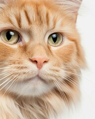 Majestic Maine Coon Cat Portrait with Fluffy Mane and Intense Gaze for Pet Lovers

