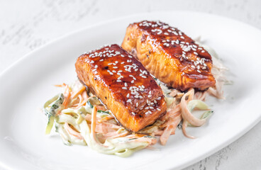 Teriyaki Salmon steaks