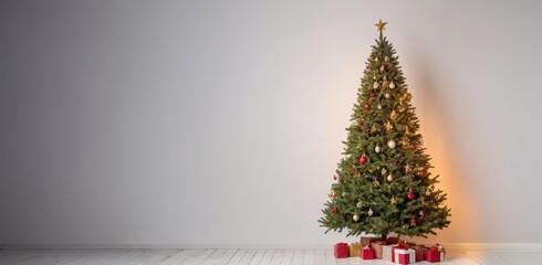 christmas tree and gifts