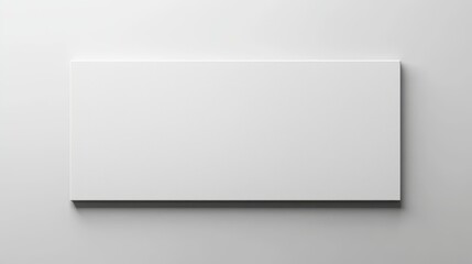 Minimalist whiteboard isolated on pure white background, modern and clean design, ready for business or educational ads