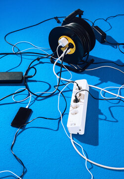 Electric plugs and cables.