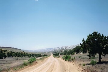 A photo of Burr Trail Road.